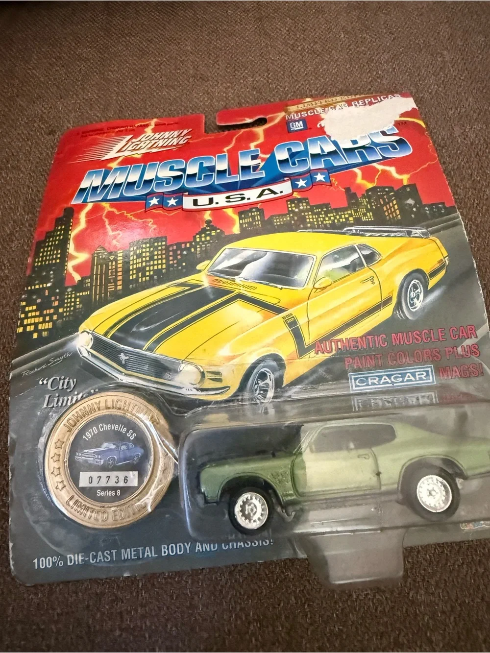 Johnny Lightning 1/64 Scale 200-180 Muscle Cars 1969 Mercury Eliminator B. Green